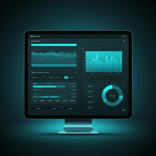 Captura da interface do produto AgendiLIZE com dashboards e gráficos na identidade BuriTI Digital